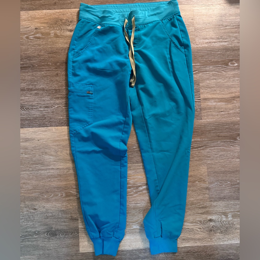 Teal scrub bottoms